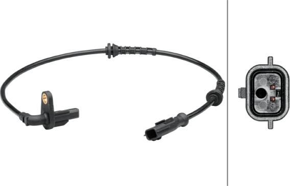 HELLA 6PU 012 679-101 - Capteur, vitesse de roue droxauto.com