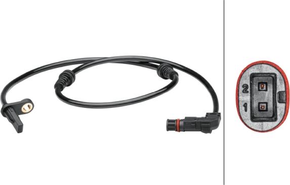 HELLA 6PU 012 679-351 - Capteur, vitesse de roue droxauto.com