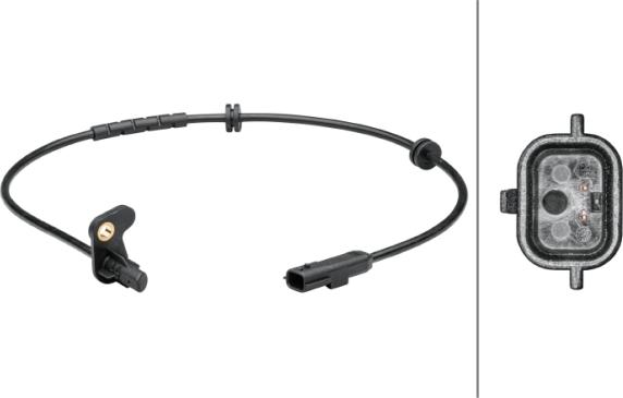 HELLA 6PU 012 679-201 - Capteur, vitesse de roue droxauto.com