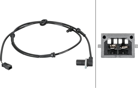 HELLA 6PU 012 806-891 - Capteur, vitesse de roue droxauto.com