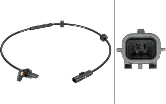 HELLA 6PU 012 806-871 - Capteur, vitesse de roue droxauto.com