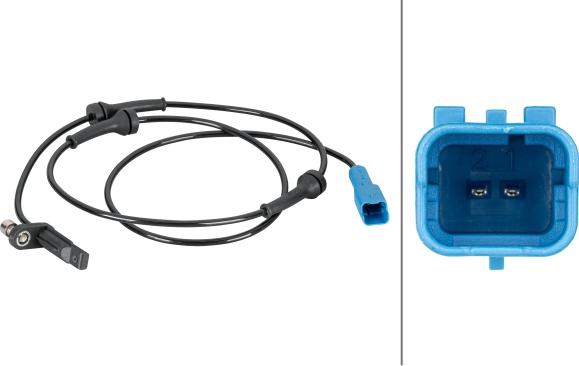 HELLA 6PU 012 806-701 - Capteur, vitesse de roue droxauto.com