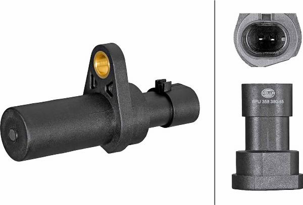 HELLA 6PU 358 380-451 - Capteur d'angle, vilebrequin droxauto.com