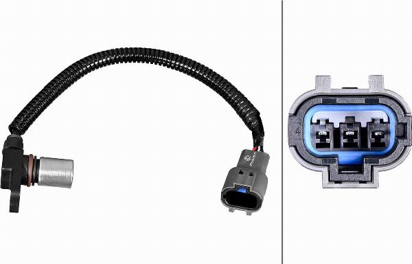 HELLA 6PU 358 380-751 - Capteur d'angle, vilebrequin droxauto.com