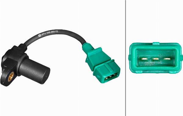 HELLA 6PU 358 380-721 - Capteur, position d'arbre à cames droxauto.com