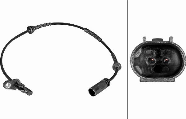 HELLA 6PU 358 216-551 - Capteur, vitesse de roue droxauto.com