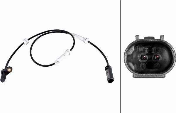 HELLA 6PU 358 216-561 - Capteur, vitesse de roue droxauto.com