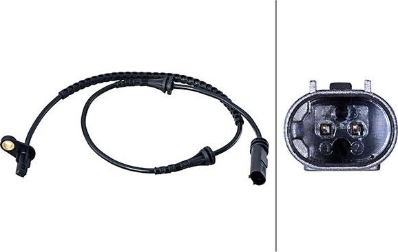 HELLA 6PU 358 216-071 - Capteur, vitesse de roue droxauto.com