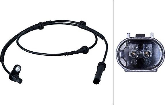 HELLA 6PU 358 216-101 - Capteur, vitesse de roue droxauto.com