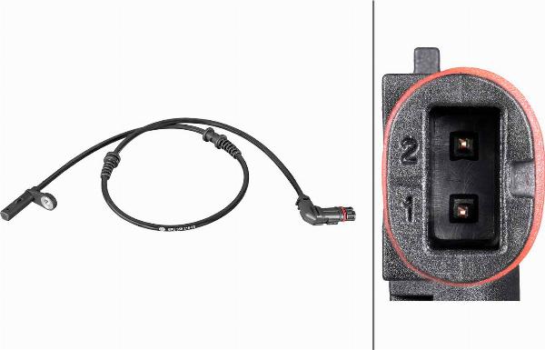 HELLA 6PU 358 216-731 - Capteur, vitesse de roue droxauto.com