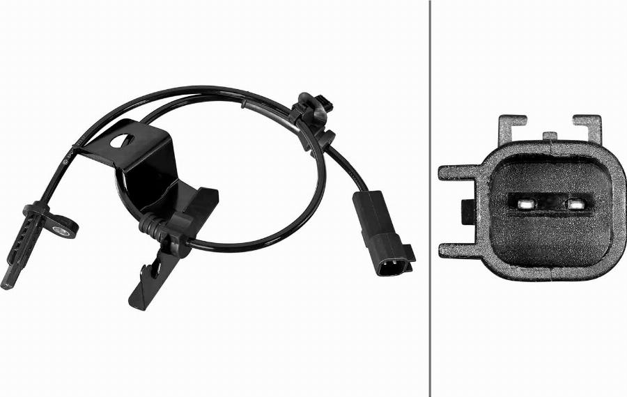 HELLA 6PU 358 218-671 - Capteur, vitesse de roue droxauto.com