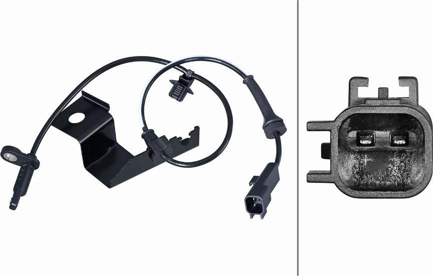 HELLA 6PU 358 217-341 - Capteur, vitesse de roue droxauto.com