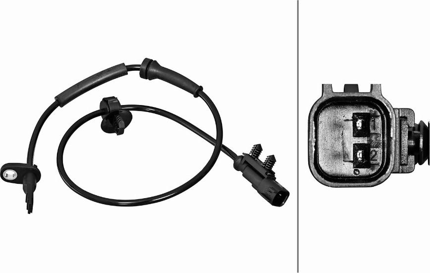 HELLA 6PU 358 217-211 - Capteur, vitesse de roue droxauto.com