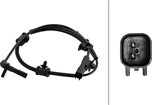 HELLA 6PU 230 048-161 - Capteur, vitesse de roue droxauto.com