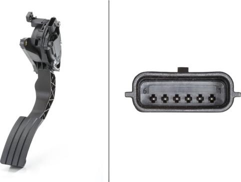 HELLA 6PV 009 978-721 - Capteur, position d'accelerateur droxauto.com