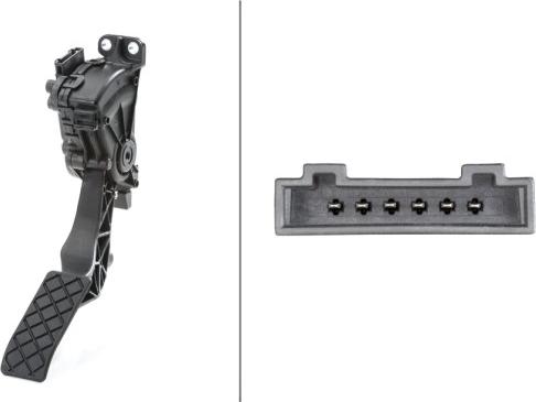 HELLA 6PV 008 495-711 - Capteur, position d'accelerateur droxauto.com