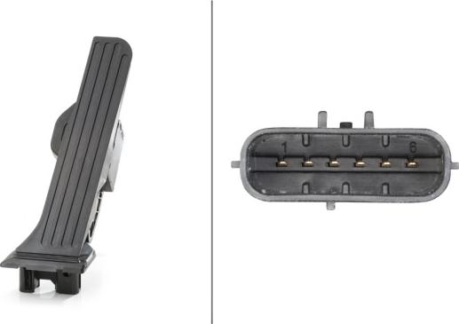 HELLA 6PV 008 890-711 - Capteur, position d'accelerateur droxauto.com