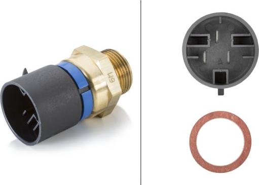 HELLA 6ZT 007 800-161 - Interrupteur de température, ventilateur de radiateur droxauto.com