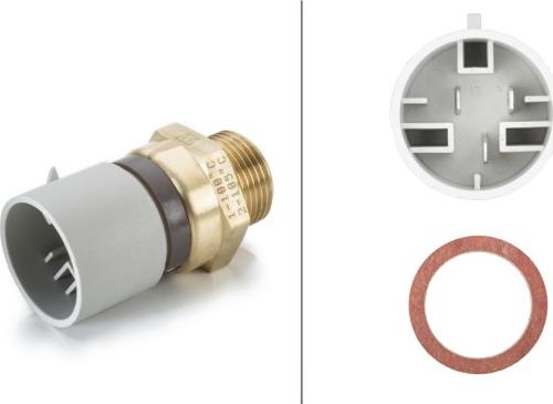 HELLA 6ZT 007 837-081 - Interrupteur de température, ventilateur de radiateur droxauto.com