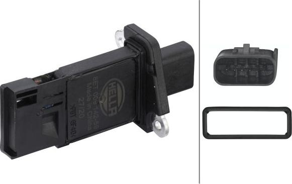 HELLA 8ET 009 142-591 - Débitmètre de masse d'air droxauto.com
