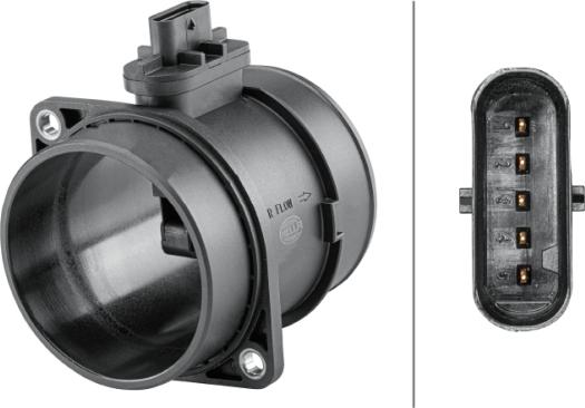 HELLA 8ET 358 095-621 - Débitmètre de masse d'air droxauto.com