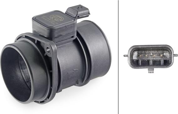 HELLA 8ET 358 095-161 - Débitmètre de masse d'air droxauto.com