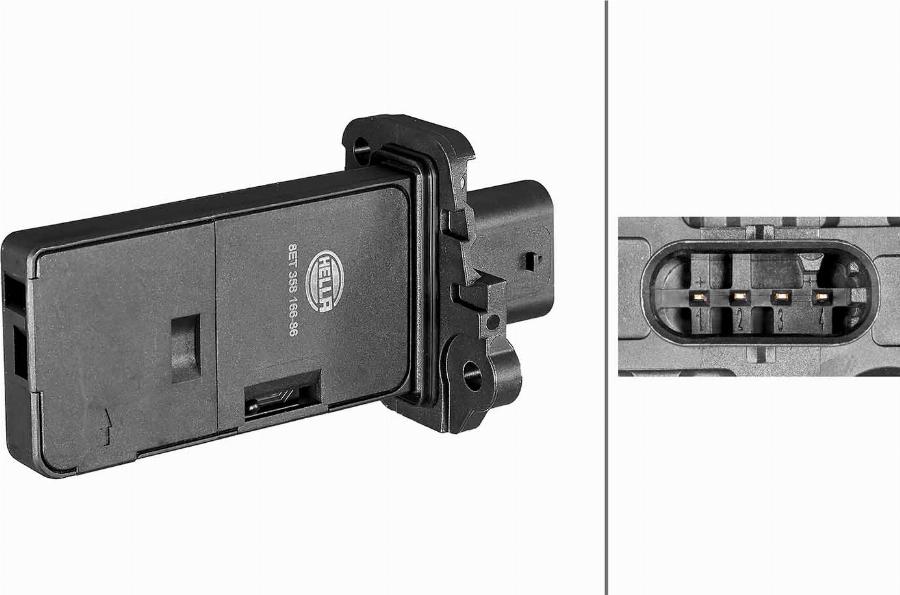 HELLA 8ET 358 166-861 - Débitmètre de masse d'air droxauto.com