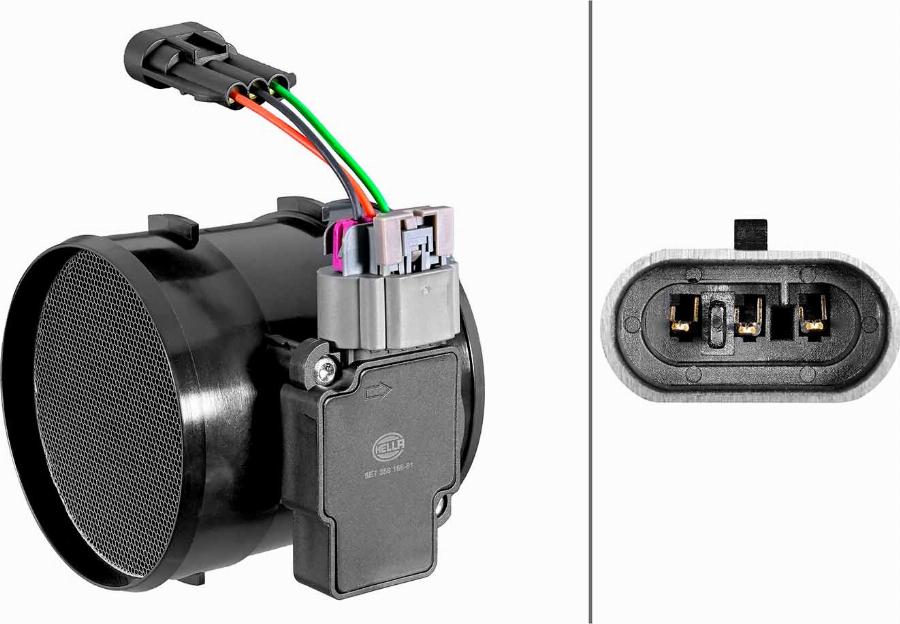 HELLA 8ET 358 166-811 - Débitmètre de masse d'air droxauto.com