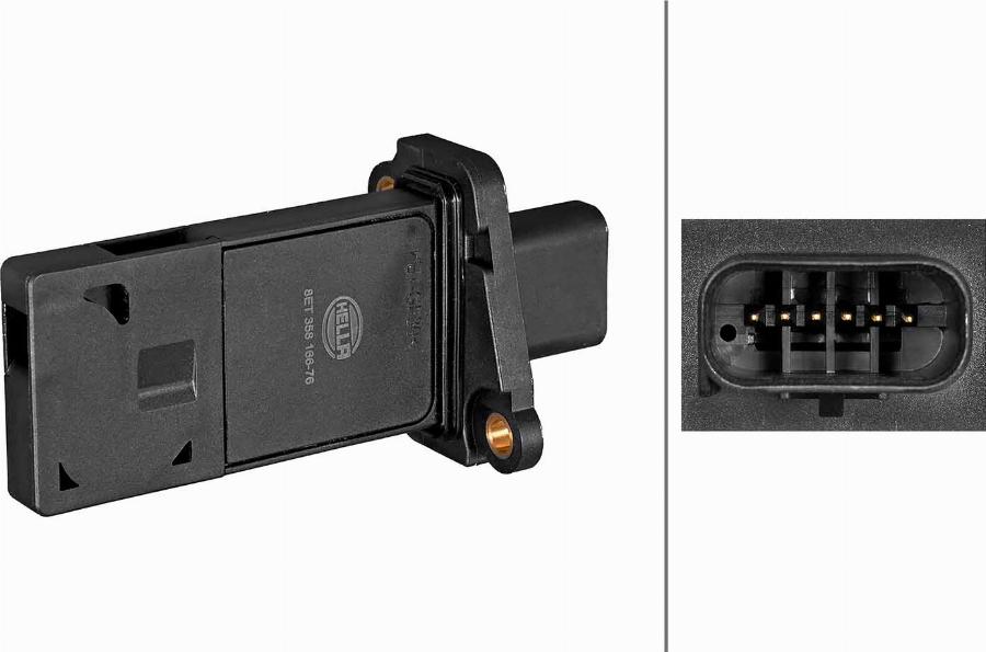 HELLA 8ET 358 166-761 - Débitmètre de masse d'air droxauto.com