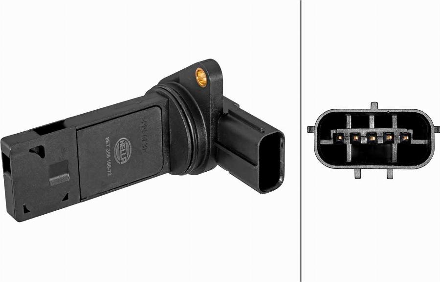 HELLA 8ET 358 166-721 - Débitmètre de masse d'air droxauto.com