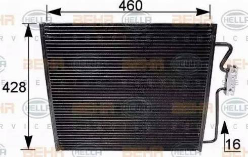 HELLA 8FC 351 035-521 - Condensateur, climatisation droxauto.com