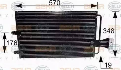 HELLA 8FC 351 035-231 - Condensateur, climatisation droxauto.com