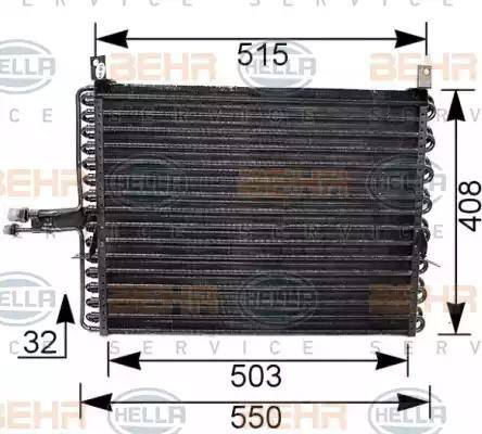 HELLA 8FC 351 035-751 - Condensateur, climatisation droxauto.com