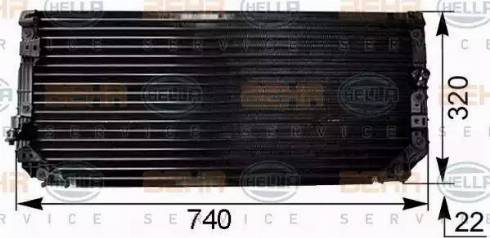 HELLA 8FC 351 038-521 - Condensateur, climatisation droxauto.com