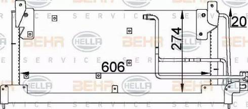 HELLA 8FC 351 037-591 - Condensateur, climatisation droxauto.com