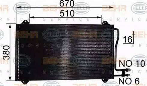 HELLA 8FC 351 037-161 - Condensateur, climatisation droxauto.com