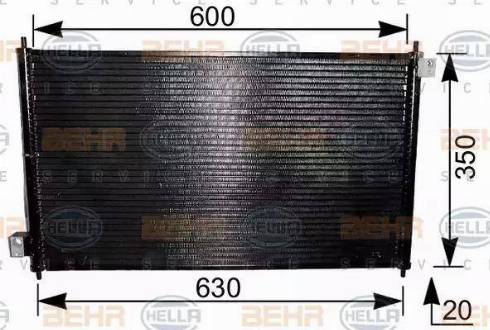 HELLA 8FC 351 037-741 - Condensateur, climatisation droxauto.com
