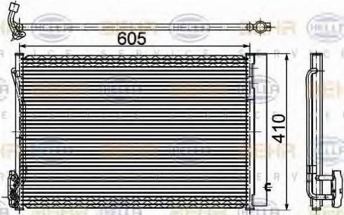 HELLA 8FC 351 309-511 - Condensateur, climatisation droxauto.com