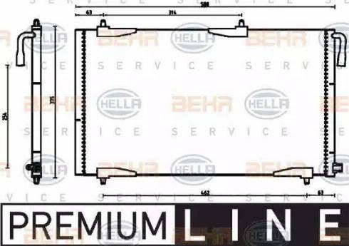 HELLA 8FC 351 304-501 - Condensateur, climatisation droxauto.com