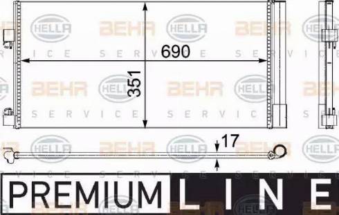 HELLA 8FC 351 304-241 - Condensateur, climatisation droxauto.com
