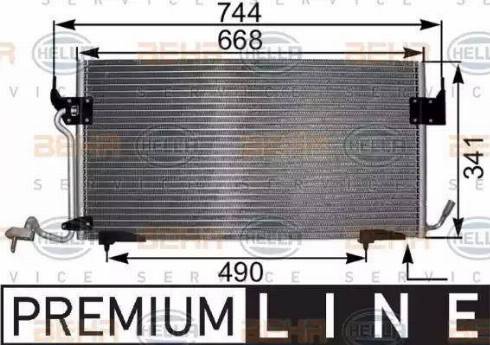 HELLA 8FC 351 301-281 - Condensateur, climatisation droxauto.com
