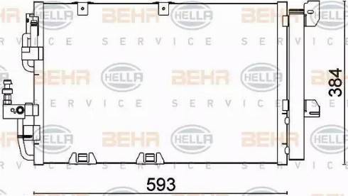 HELLA 8FC 351 301-224 - Condensateur, climatisation droxauto.com