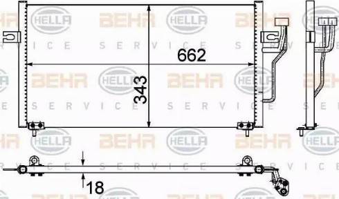 HELLA 8FC 351 303-524 - Condensateur, climatisation droxauto.com