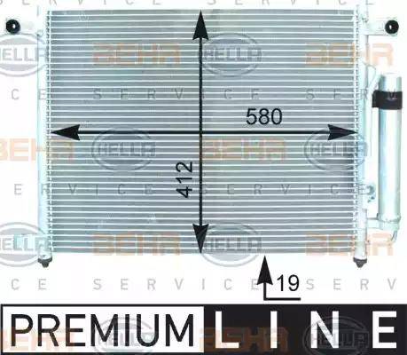 HELLA 8FC 351 303-051 - Condensateur, climatisation droxauto.com
