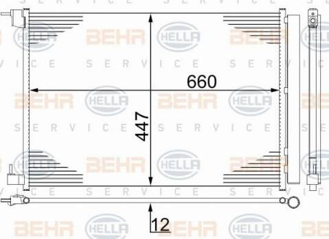 HELLA 8FC 351 302-604 - Condensateur, climatisation droxauto.com