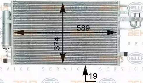 HELLA 8FC 351 302-361 - Condensateur, climatisation droxauto.com
