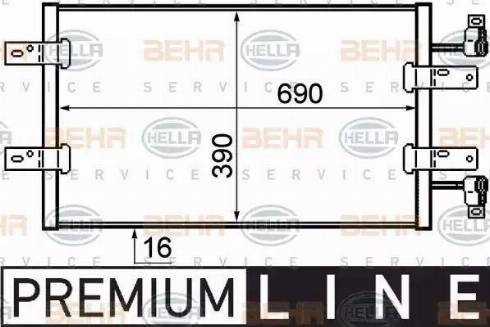 HELLA 8FC 351 319-281 - Condensateur, climatisation droxauto.com