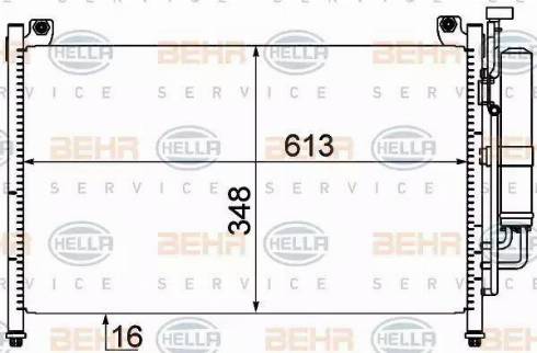 HELLA 8FC 351 310-241 - Condensateur, climatisation droxauto.com