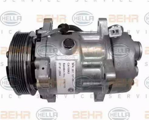 HELLA 8FK 351 127-081 - Compresseur, climatisation droxauto.com