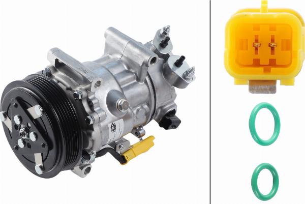 HELLA 8FK 366 200-391 - Compresseur, climatisation droxauto.com